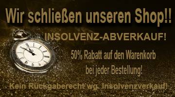 Insolvenz-Aberkaufs-Aktion! 50% auf alles!